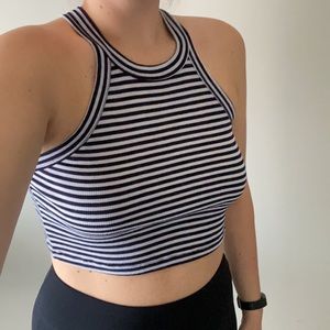 Striped Cropped Tank